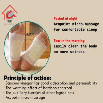 100% Merbal & Gentle Ingredient Detox Foot Patch (Buy 10 Get 10 Free)