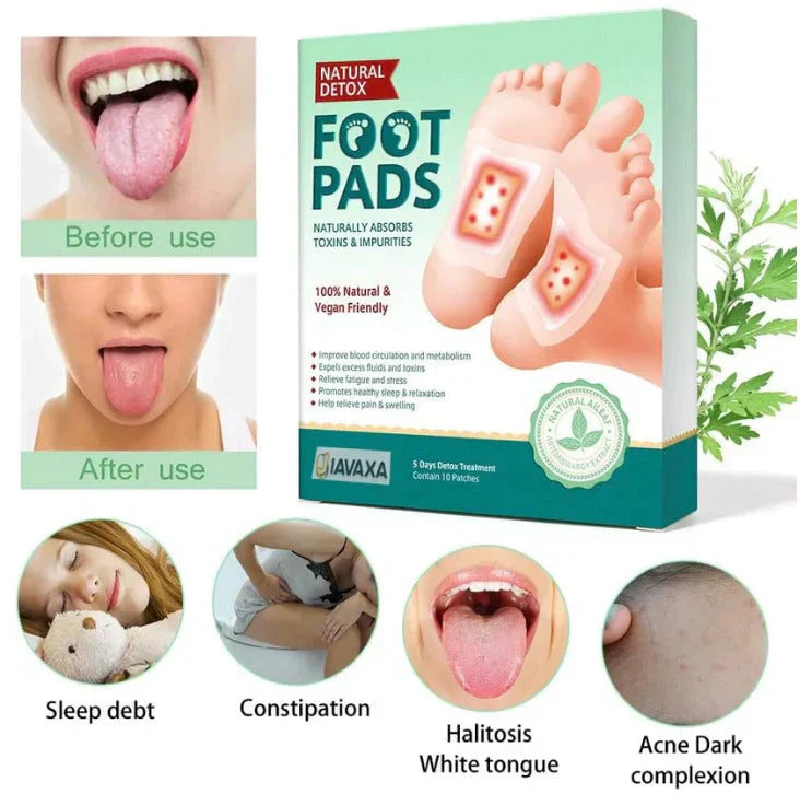 100% Merbal & Gentle Ingredient Detox Foot Patch (Buy 10 Get 10 Free)